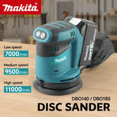New Makita DBO180Z 18V Brushless Cordless Rechargeable Disc Random Orbital Sander Woodworking Sanding Putty Polishing Bare Tool